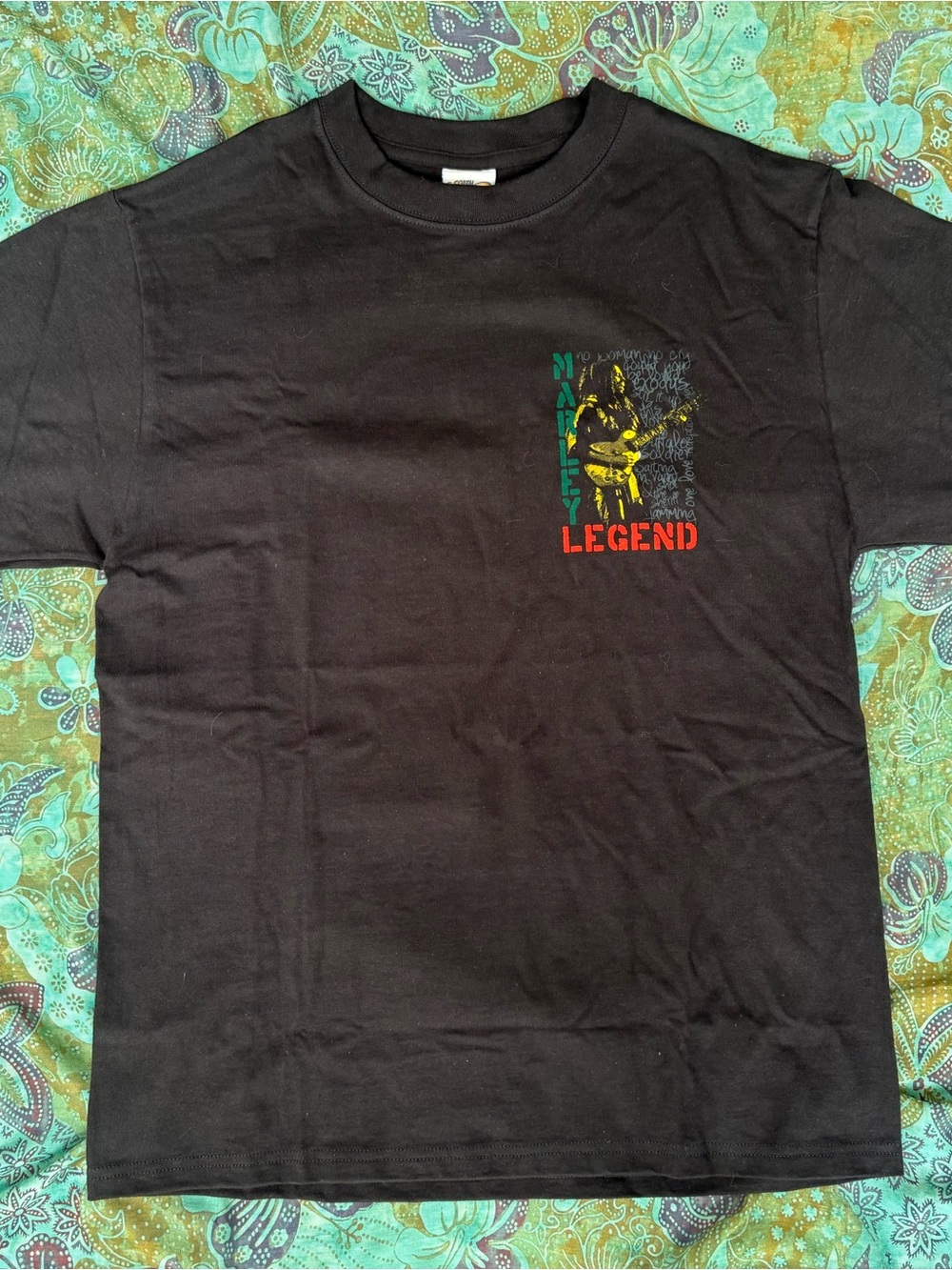 Bob Marley Legend in Black Graphic Tee by Crazy Shirts